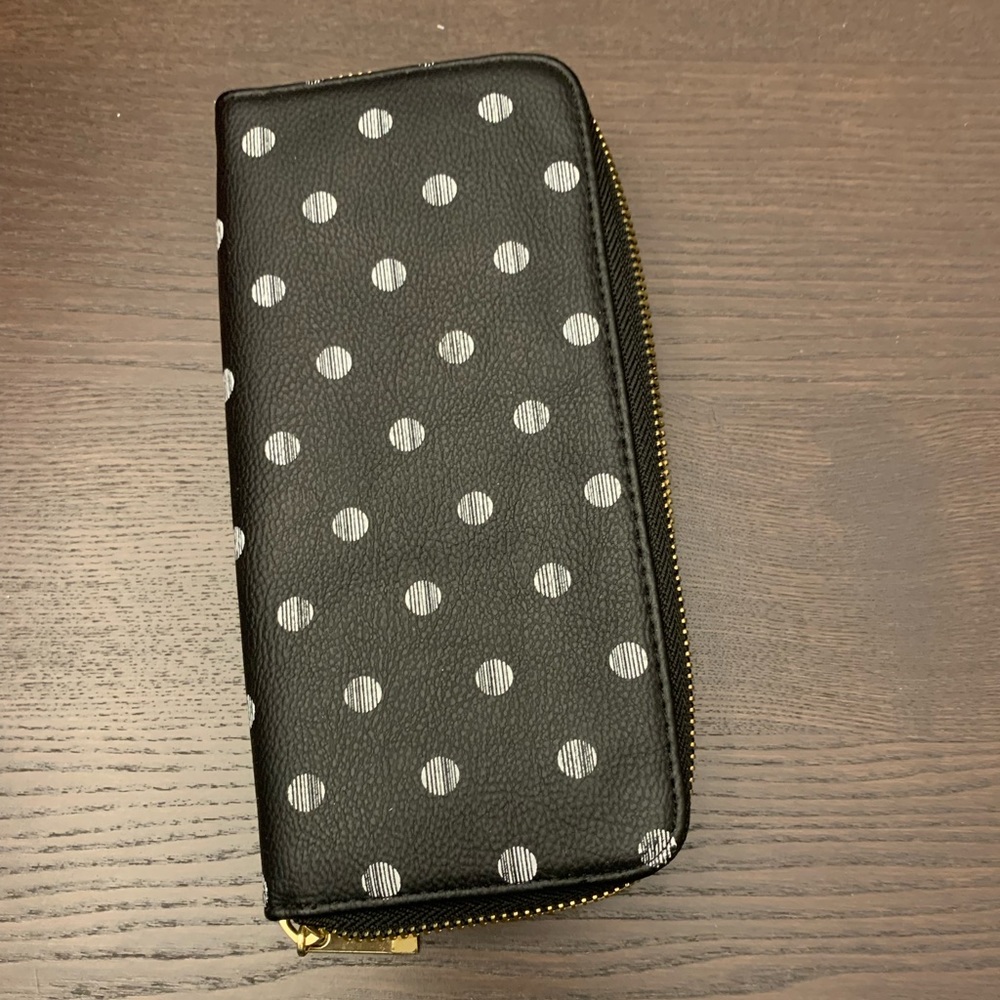 Black zip wallet